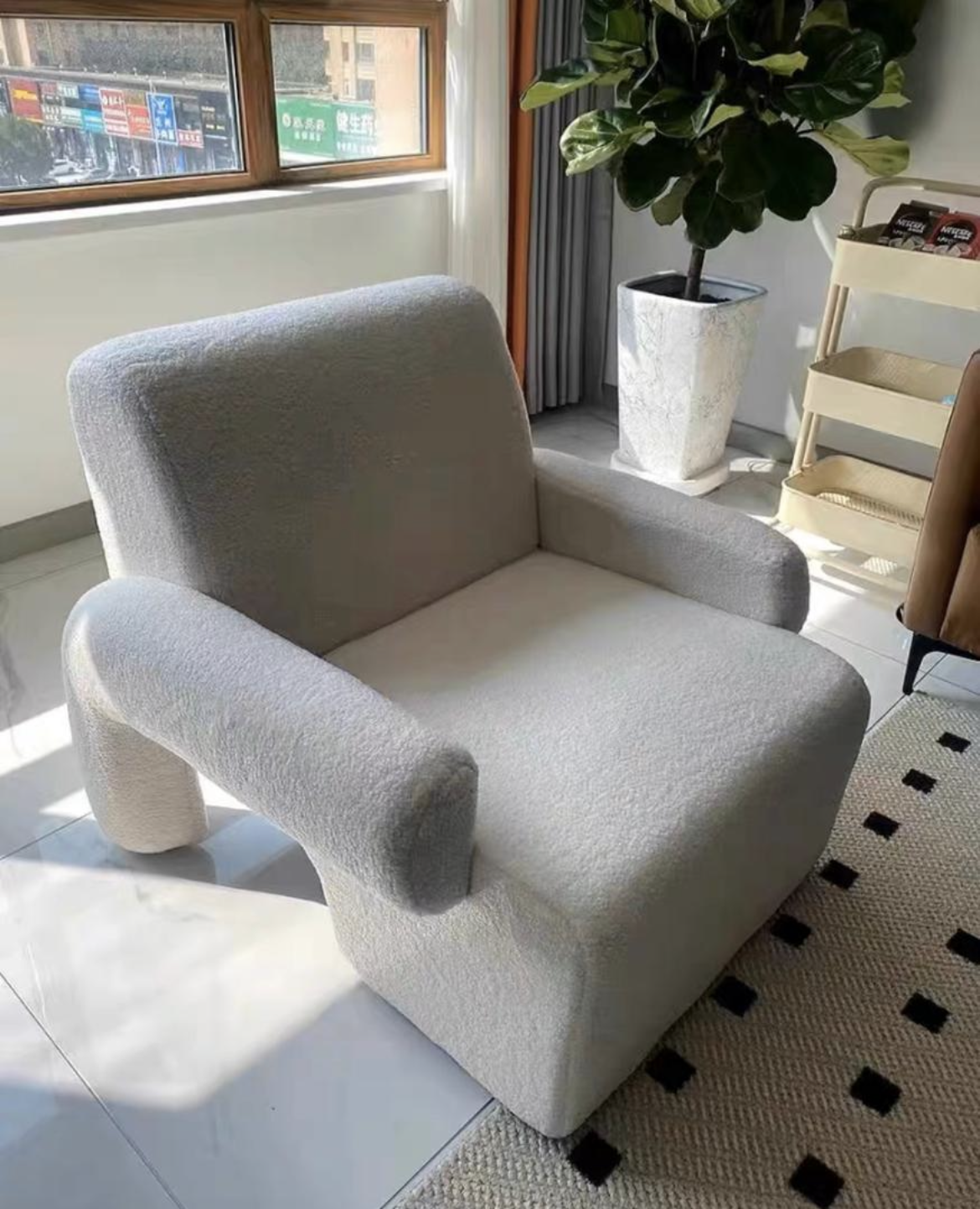 NEXUS BOUCLE ARMCHAIR